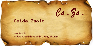 Csida Zsolt névjegykártya