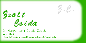 zsolt csida business card